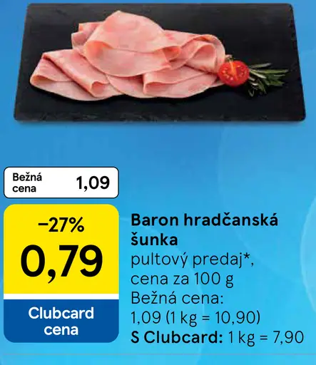Baron hradčanská šunka