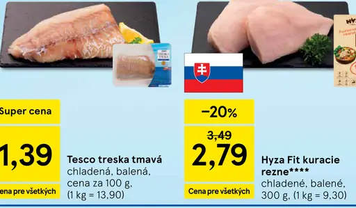 Tesco treska tmavá