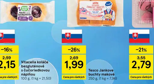 Vitacelia koláče bezlepkové s čučoriedkovou náplňou