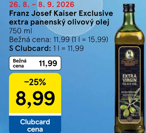 Franz Josef Kaiser Exclusive Extra panenský olivový olej