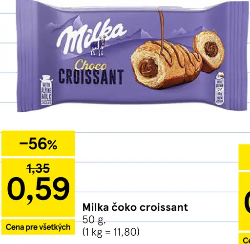 Milka Čoko croissant