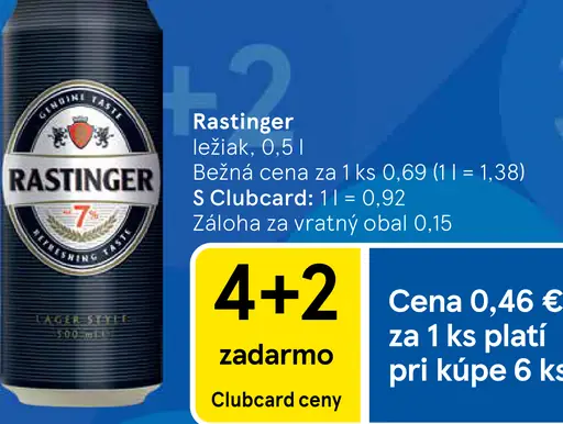 Rastinger ležiak plechovka