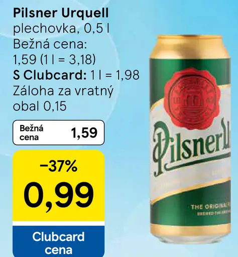 Pilsner Urquell plechovka