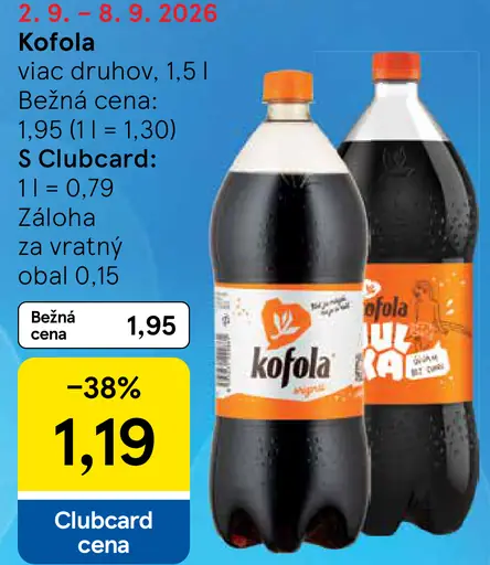 Kofola viac druhov