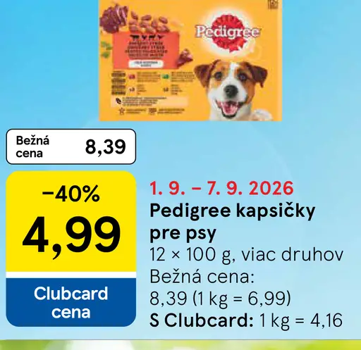 Pedigree kapsičky pre psy