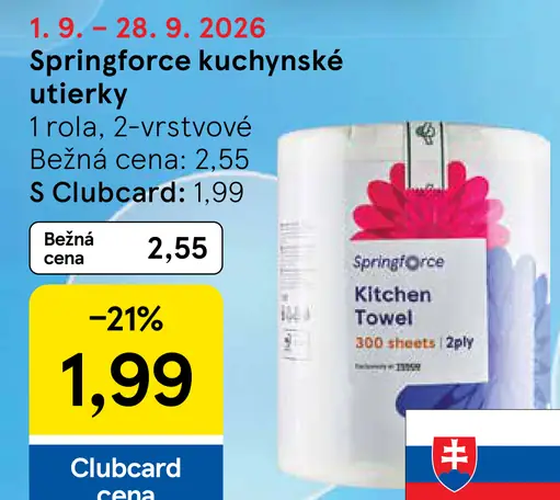 Springforce kuchynské utierky