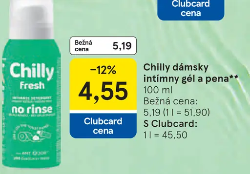 Chilly dámsky intimný gél a pena