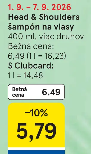Head & Shoulders šampón na vlasy