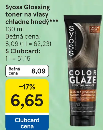 Syoss Glossing toner na vlasy, chladné hnedé odtiene