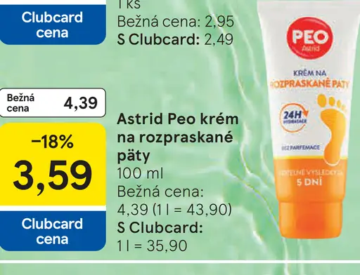 Astrid Peo Krém na rozpraskané päty