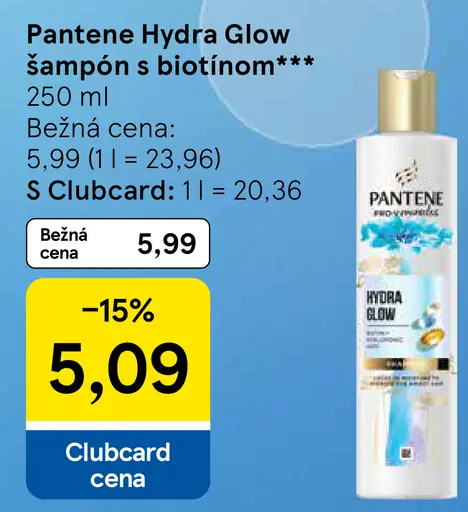 Pantene Hydra Glow šampón s biotínom