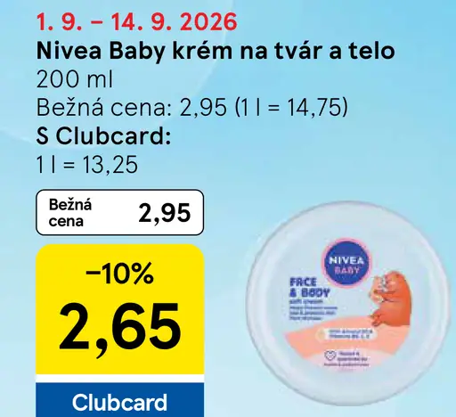 Nivea Baby Krém na tvár a telo