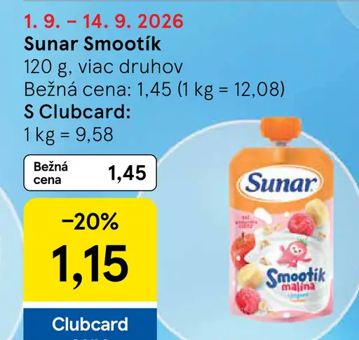 Sunar Smotík malinový