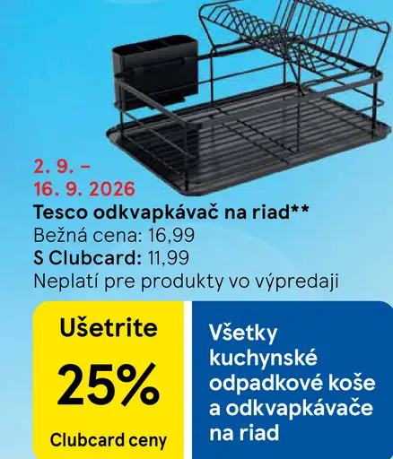 Tesco odkvapkávač na riad