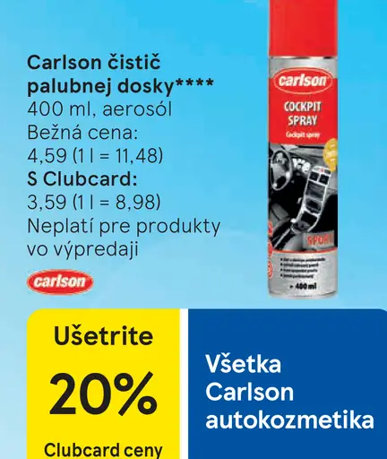 Carlson čistič palubnej dosky