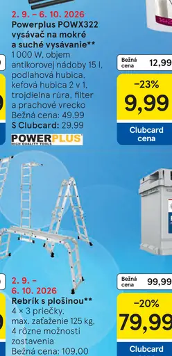 Powerplus POWX322 vysávač na mokré a suché vysávanie
