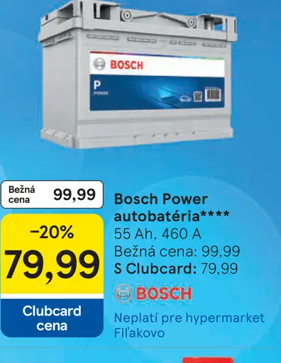 Bosch Power autobatéria 55 Ah 460 A