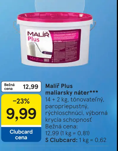Malíř Plus maliarsky náter