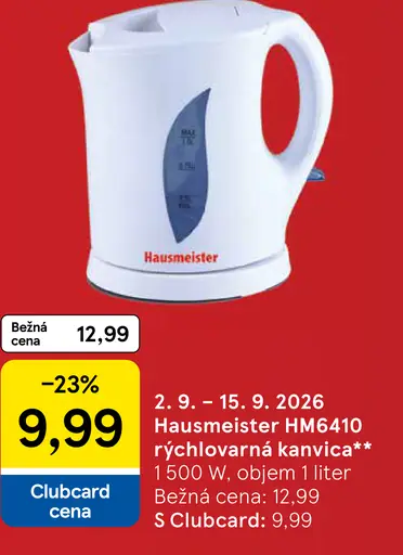 Hausmeister HM6413 rýchlovarná kanvica