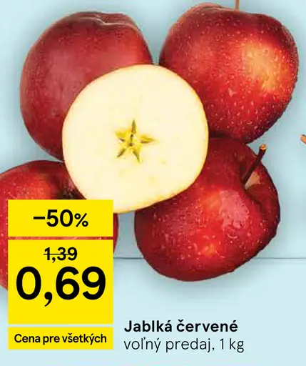 Červené jablká