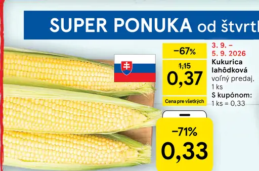 Kukurica lahôdková