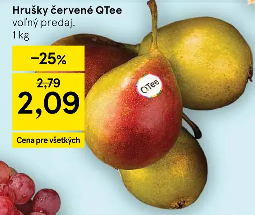 Hrušky červené QTeе