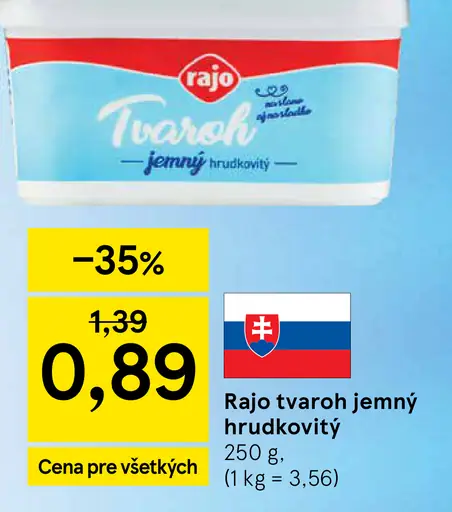 Rajo Tvaroh jemný hrudkovitý