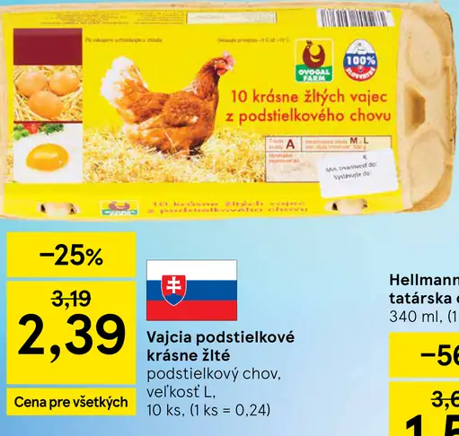 Krásne žĺtky vajcia podstielkové