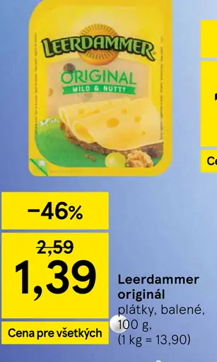 Leerdammer original plátky balené