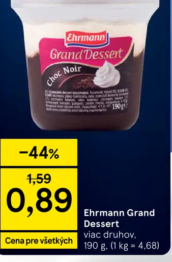 Ehrmann Grand Dessert Choc Noir