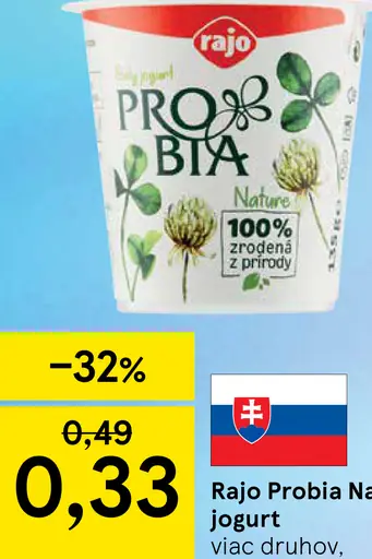 Rajo Probia nature jogurt