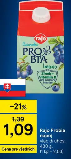 Rajo Probia nápoj