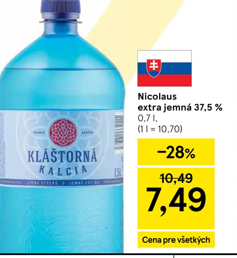 Nicolaus Extra jemná vodka 38%