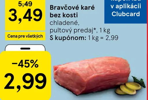 Slovenské bravčové karé bez kosti