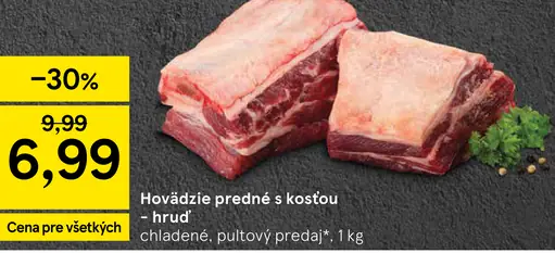 Hovädzie predné s kosťou - hrud