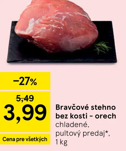Bravčové stehno orech bez kosti
