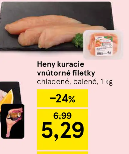 Heny kuracie vnútorné filety