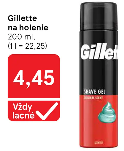 Gillette Gél na holenie
