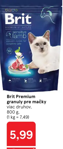 Brit Premium granuly pre mačky