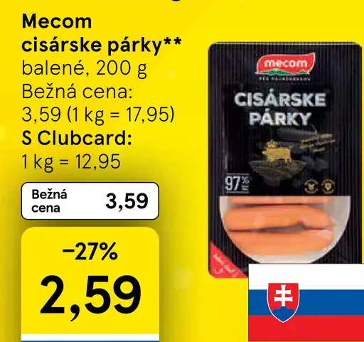 Mecom Cisárske párky