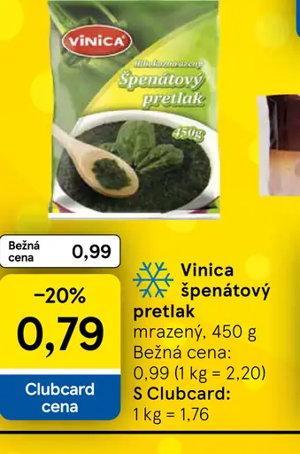 Vinica Špenátový pretlak