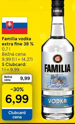Familia vodka extra fine 38 %