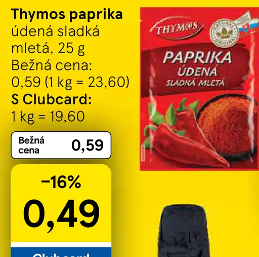 Thymos Paprika údená sladká mletá