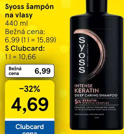 Syoss šampón Keratin pre lámavé vlasy