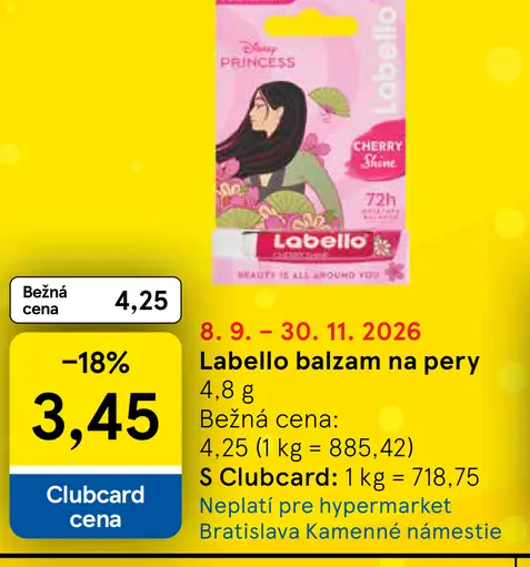 Labello balzam na pery Cherry Shine