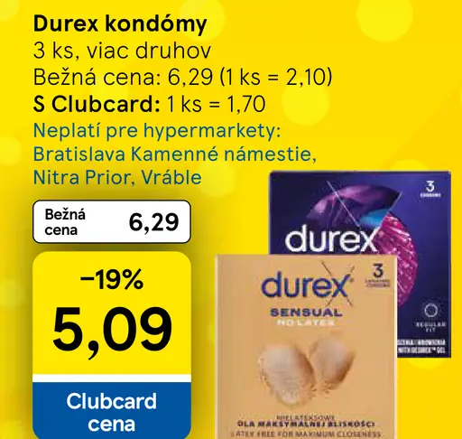 Durex kondómy