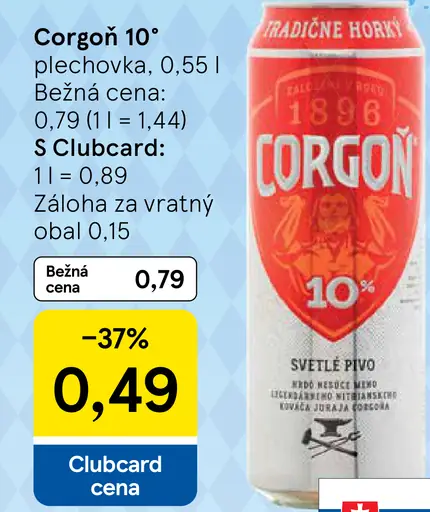 Corgoň 10° plechovka