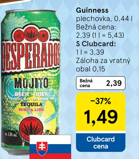 Desperados rôzne druhy plechovka