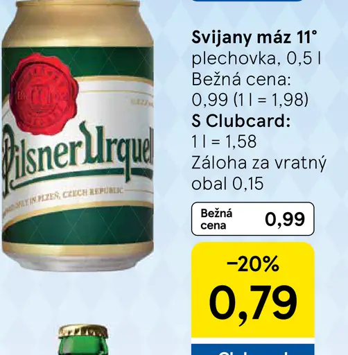 Svijany Máz 11° plechovka