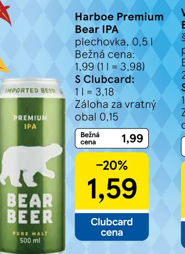 Harboe Premium Bear IPA plechovka